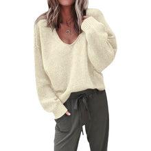 Load image into Gallery viewer, LASPERAL Women Solid O Neck Knitted Sweater 2019 Autumn Winter Fashion Female Pullover Sweaters Ladies Loose Knitwear Dropship