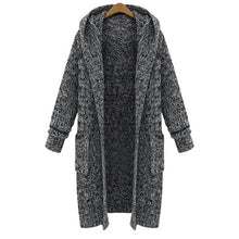 Load image into Gallery viewer, LASPERAL Harajuku Long Cardigan Ladies 2019 Fall Casual Knitting Sweater Women Large Coat Jacket Winter Hooded Sweaters Jumpers